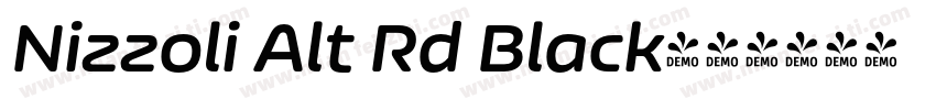 Nizzoli Alt Rd Black字体转换